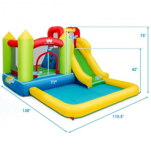 Outdoor Inflatable Bounce House with 480 W Blower - Image 5