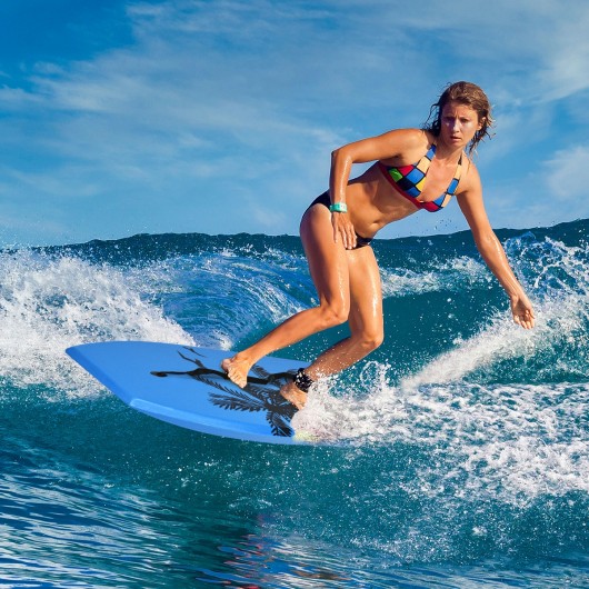 Super Lightweight Bodyboard Surfing with Leash EPS Core Boarding-M - Image 2