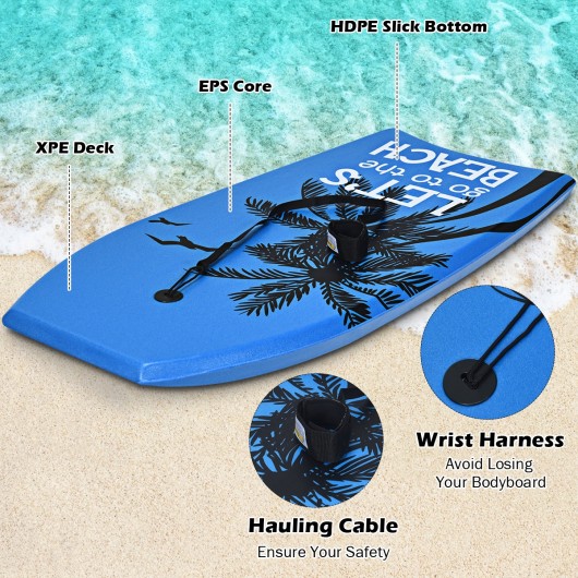 Super Lightweight Bodyboard Surfing with Leash EPS Core Boarding-M - Image 3