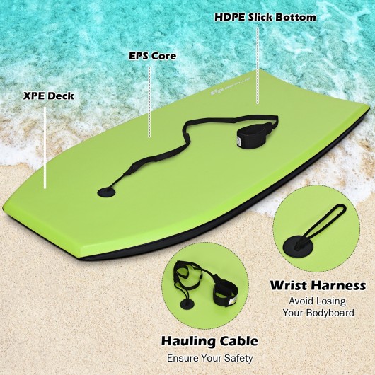 Super Surfing Lightweight Bodyboard with Leash-M - Image 3