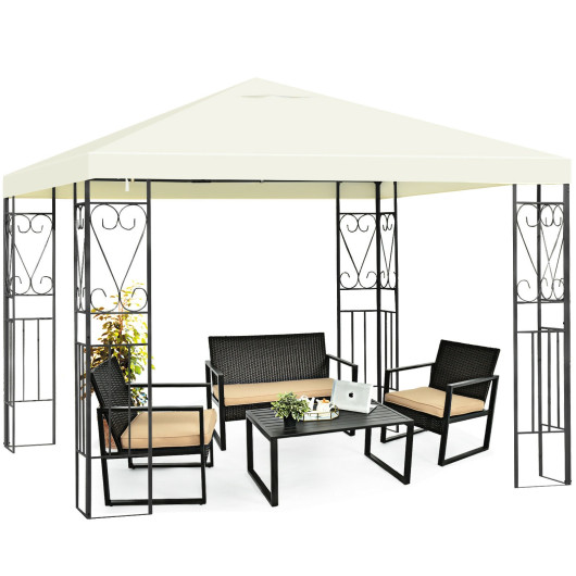 10 x 10 Feet Patio Gazebo Canopy Tent Garden Shelter - Image 5