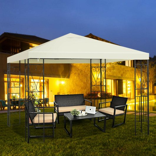 10 x 10 Feet Patio Gazebo Canopy Tent Garden Shelter - Image 4