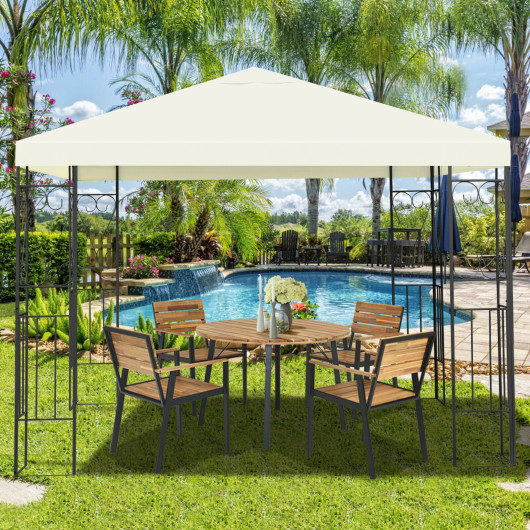 10 x 10 Feet Patio Gazebo Canopy Tent Garden Shelter - Image 2