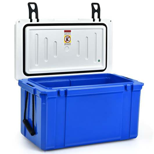 58 Quart Leak-Proof Portable Cooler  Ice Box for Camping-Blue