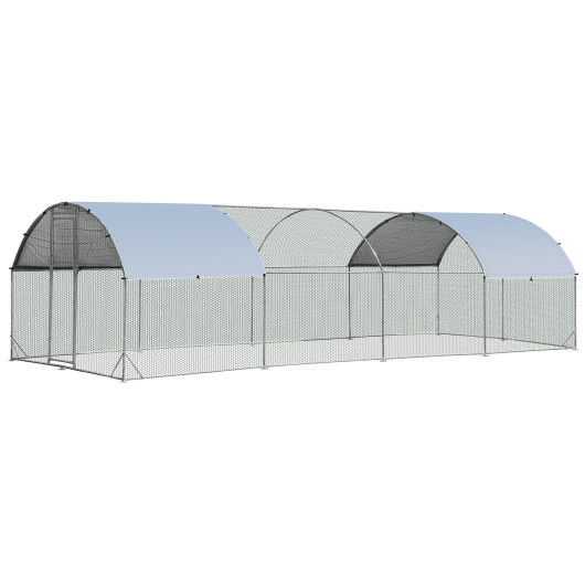 Large Metal Chicken Coop with Cover - Image 6