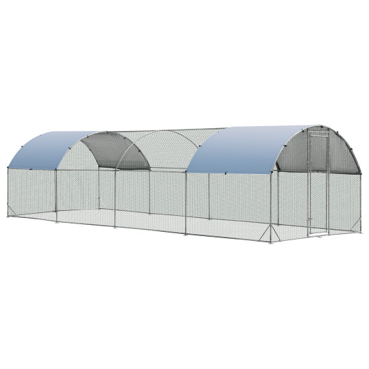 Large Metal Chicken Coop with Cover - Image 4