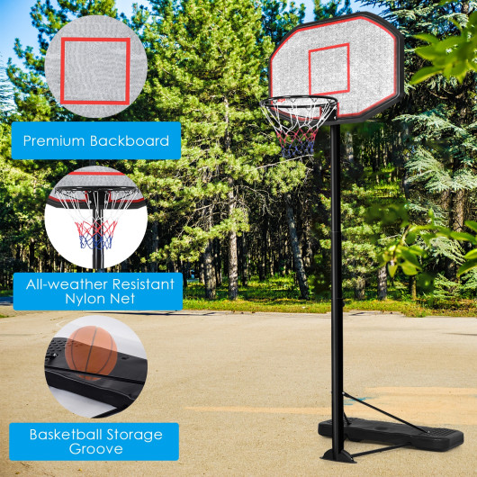 43 Inch Indoor Outdoor Height Adjustable Basketball Hoop - Image 6