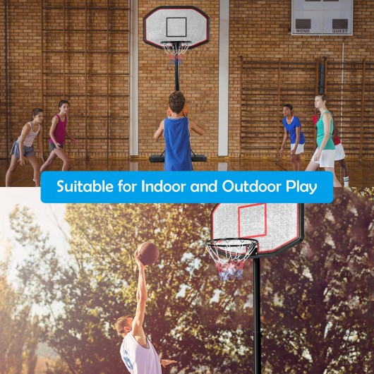 43 Inch Indoor Outdoor Height Adjustable Basketball Hoop - Image 3