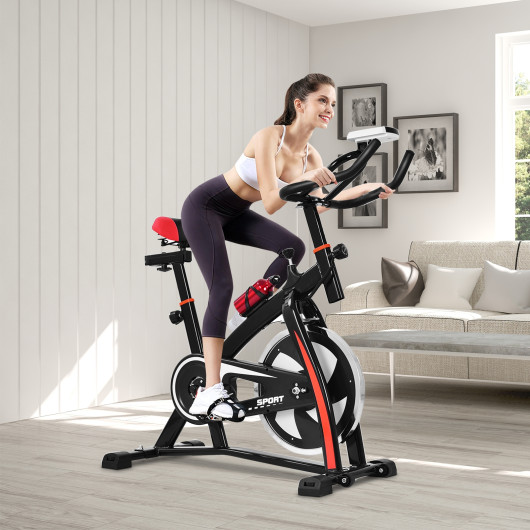 Household Adjustable Indoor Exercise Cycling Bike Trainer with Electronic Meter - Image 2