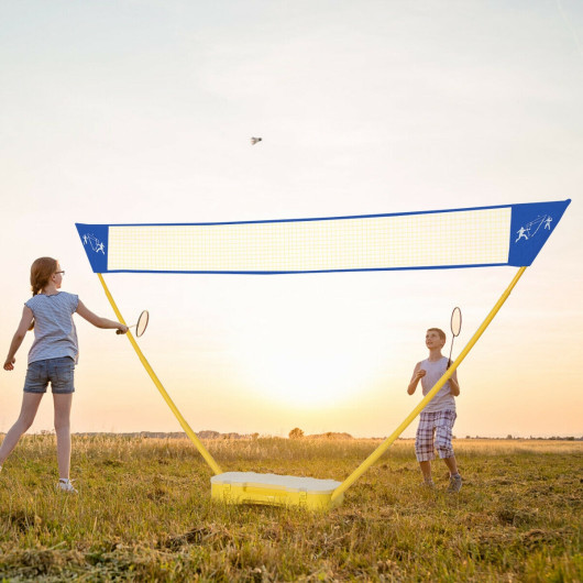 Portable Badminton Set Folding Tennis Badminton Volleyball Net - Image 6