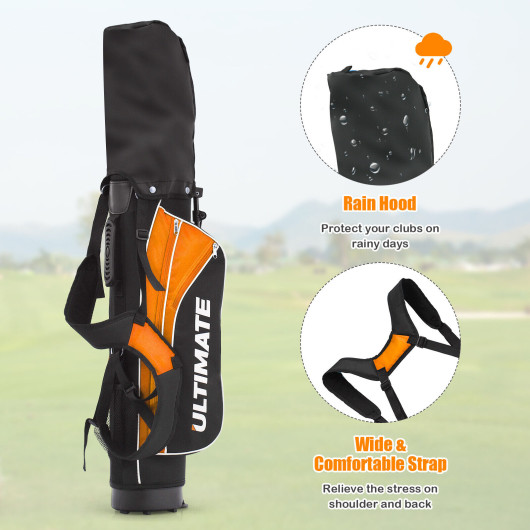 Junior Complete Golf Club Set For Age 8 to 10-Yellow - Image 5