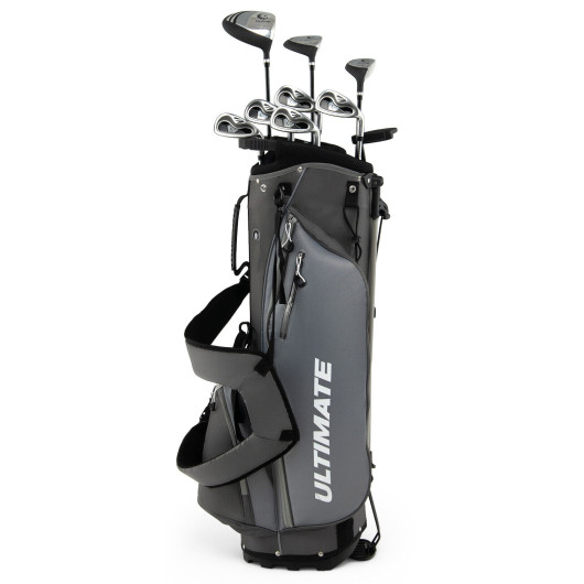 Mens Profile Complete Golf Club Package Set Includes 10 Pieces-Gray