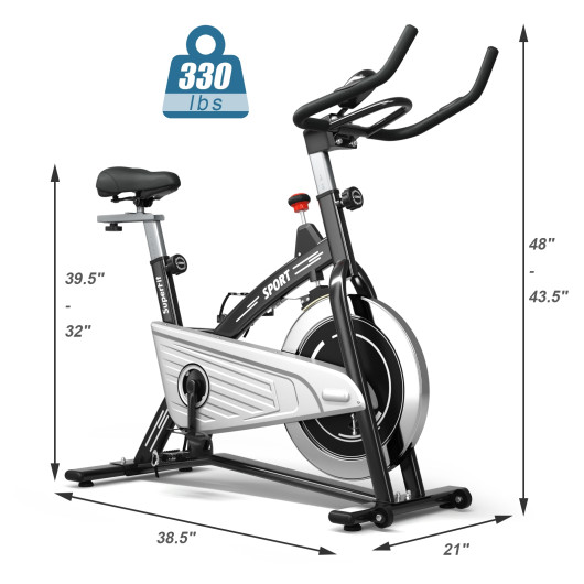 Indoor Exercise Cycling Bike with Heart Rate and Monitor - Image 3