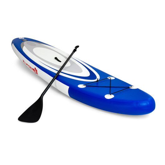 11 Feet Adjustable Inflatable Stand up Paddle SUP Surfboard with Bag - Image 2