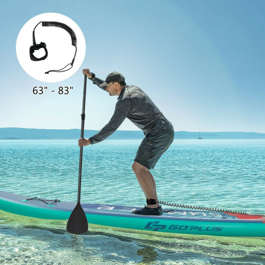 10 Feet Inflatable Stand Up Paddle Board with Backpack Leash Aluminum Paddle-L - Image 3