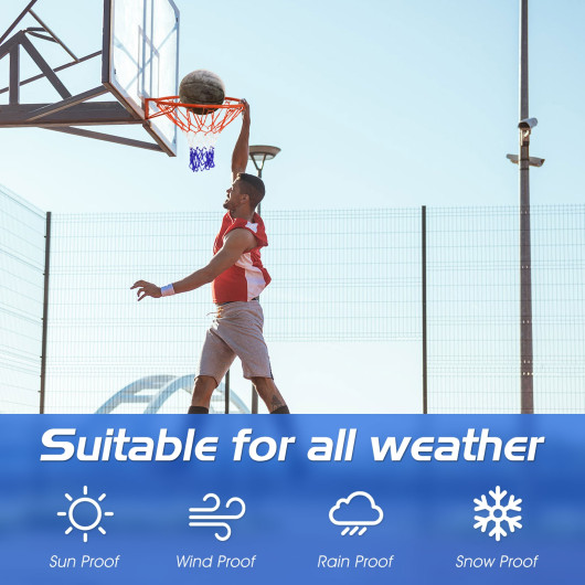 18 Inch Replacement Basketball Rim with All-Weather Net - Image 6