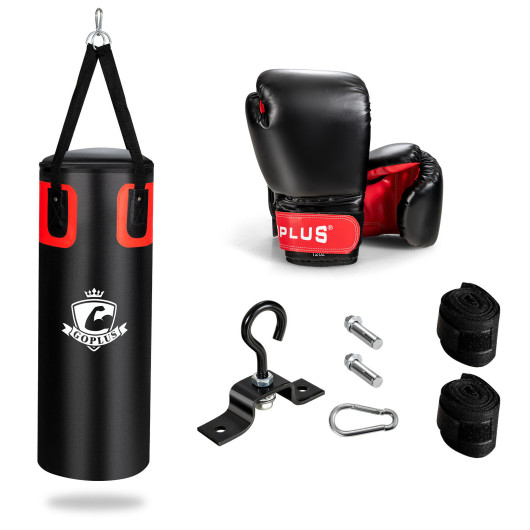 Filled Punching Bag Set for Adults- 56 lbs