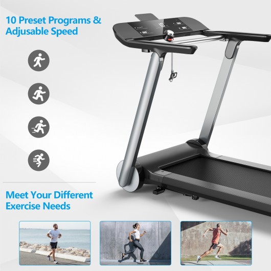 Italian Designed Folding Treadmill with Heart Rate Belt and Fatigue Button - Image 5
