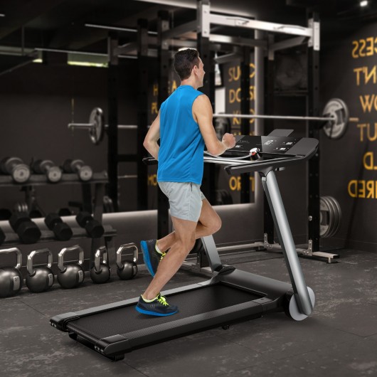 Italian Designed Folding Treadmill with Heart Rate Belt and Fatigue Button - Image 2