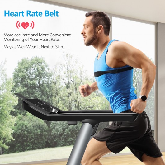 Italian Designed Folding Treadmill with Heart Rate Belt and Fatigue Button - Image 3