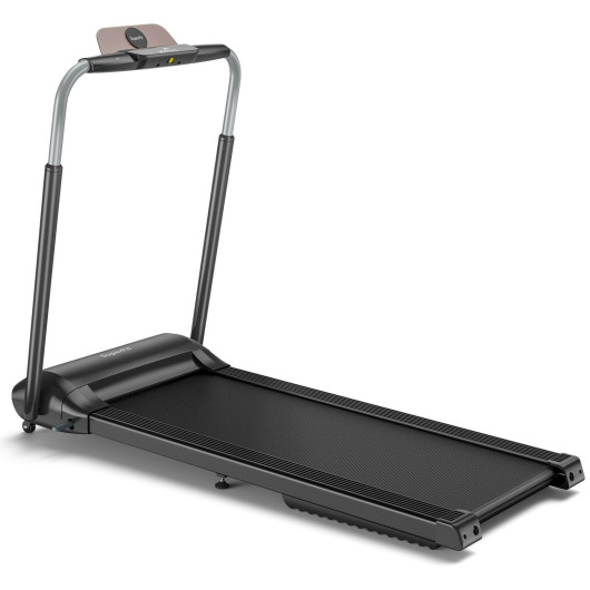 Compact Folding Treadmill with Touch Screen APP Control-Black - Image 4