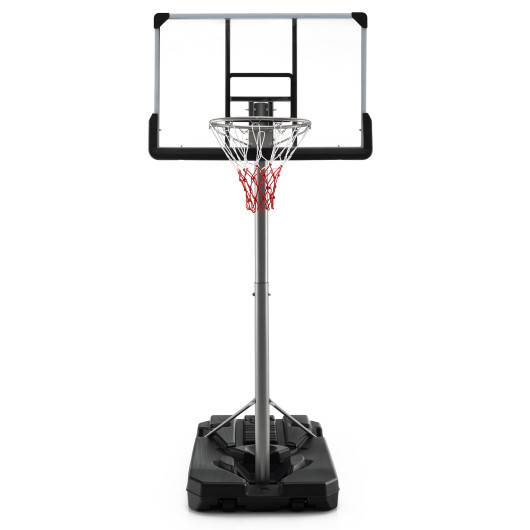 Basketball Hoop with 5.4-6.6FT Adjustable Height and 50" Backboard-Black - Image 2
