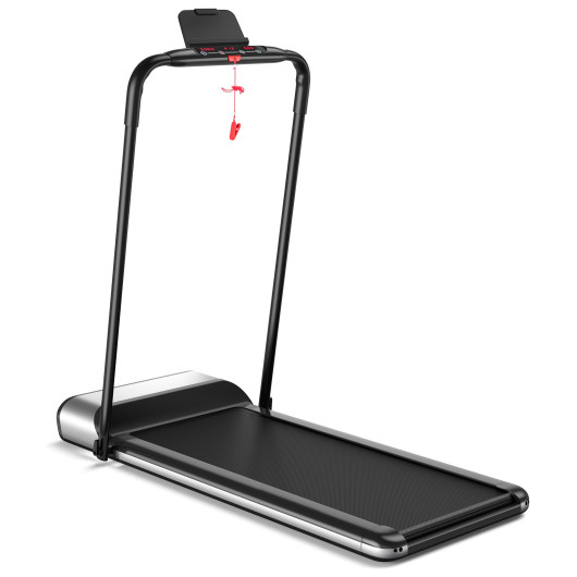 Ultra-thin Electric Folding Motorized Treadmill with LCD Monitor Low Noise - Image 2