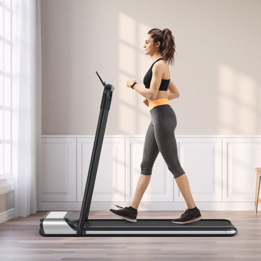 Ultra-thin Electric Folding Motorized Treadmill with LCD Monitor Low Noise - Image 3
