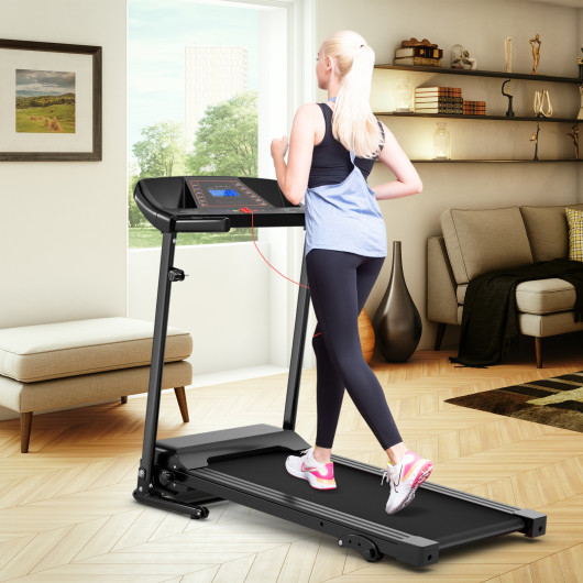 1.0 HP Foldable Treadmill Electric Support Mobile Power - Image 4
