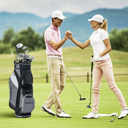 14-Way Golf Cart Stand Bag with Waterproof Rain Hood - Image 6