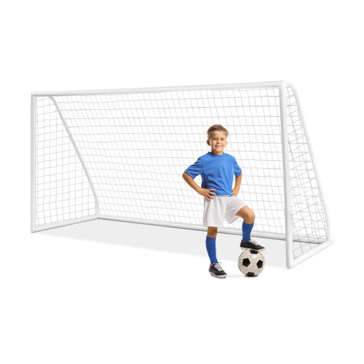 12 x 6 Feet Soccer Goal with Strong PVC Frame and High-Strength Netting - Image 2