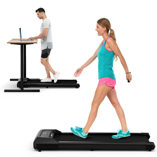2.25 HP Walking Pad with LED Display and Remote Control-Black - Image 2