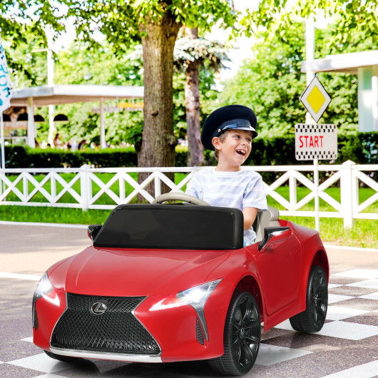 Kids Ride Lexus LC500 Licensed Remote Control Electric Vehicle-Red - Image 3