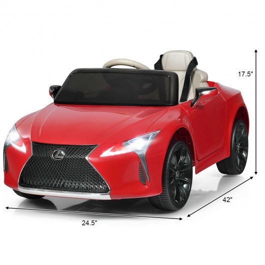 Kids Ride Lexus LC500 Licensed Remote Control Electric Vehicle-Red - Image 6