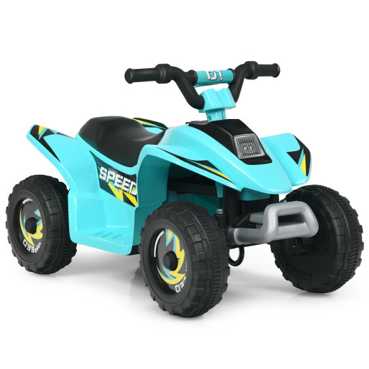 6V Kids Electric ATV 4 Wheels Ride-On Toy -Blue - Image 2