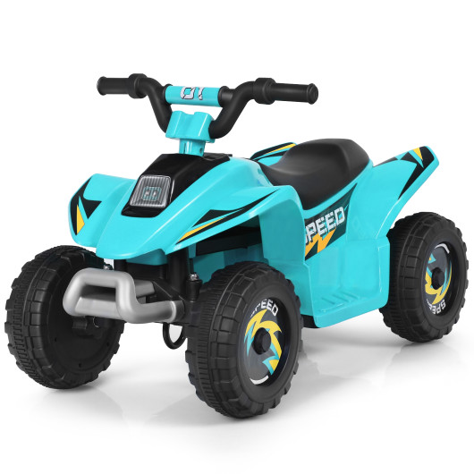 6V Kids Electric ATV 4 Wheels Ride-On Toy -Blue - Image 5