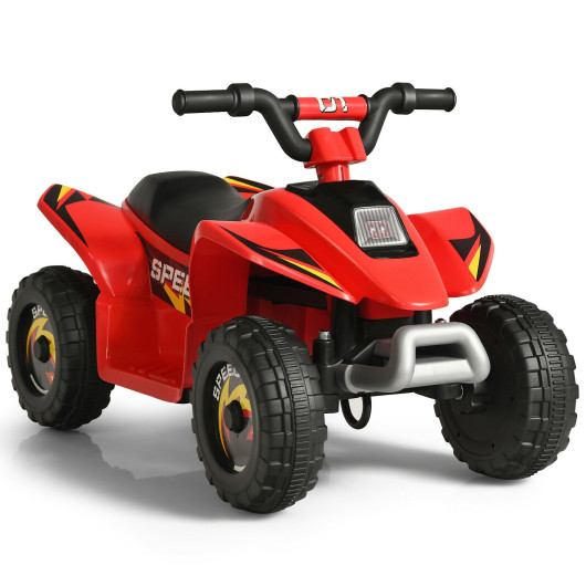 6V Kids Electric ATV 4 Wheels Ride-On Toy -Red - Image 2
