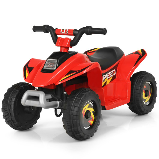 6V Kids Electric ATV 4 Wheels Ride-On Toy -Red - Image 5