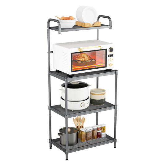 4-Tier Bakers Rack Stand Shelves Kitchen Storage Rack Organizer - Image 4