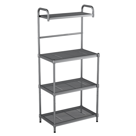 4-Tier Bakers Rack Stand Shelves Kitchen Storage Rack Organizer - Image 5