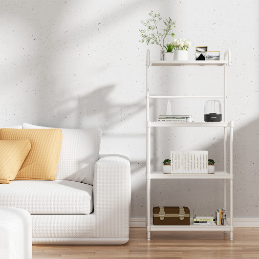 4-Tier Kitchen Storage Baker Microwave Oven Rack Shelves-White - Image 4