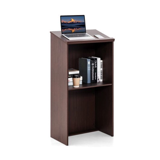 Wooden Floor Standing Podium Speaking Lectern - Image 2