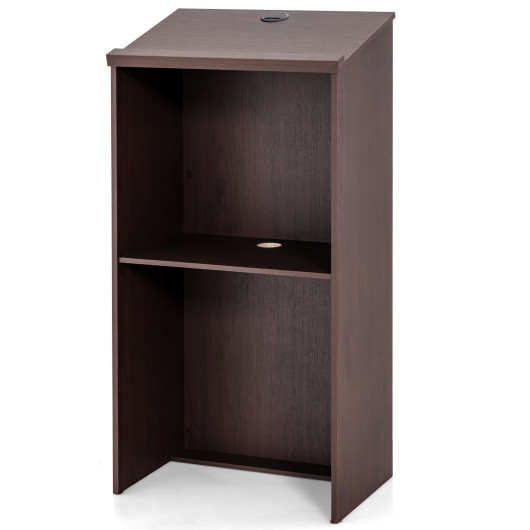 Wooden Floor Standing Podium Speaking Lectern - Image 3