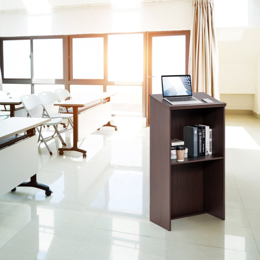 Wooden Floor Standing Podium Speaking Lectern - Image 6