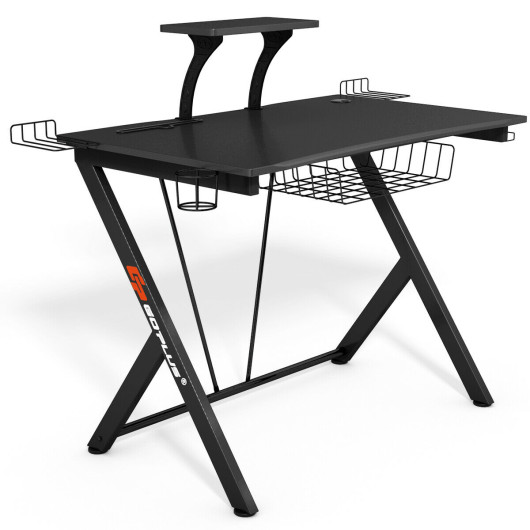 Multifunctional E-Sport Gaming Desk with Headset Hook and Cup Holder - Image 4