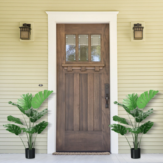 2 Pack Artificial Monstera Deliciosa Tree with 10 Leaves of Different Sizes - Image 5