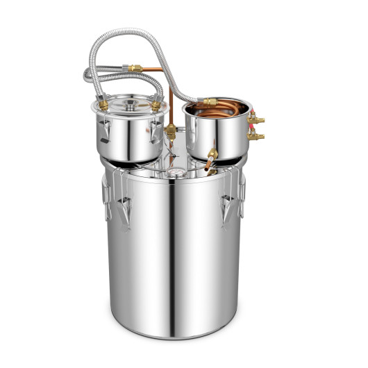 5-10 Gal 22-38 L Water Alcohol Distiller for DIY Whisky-10 Gal
