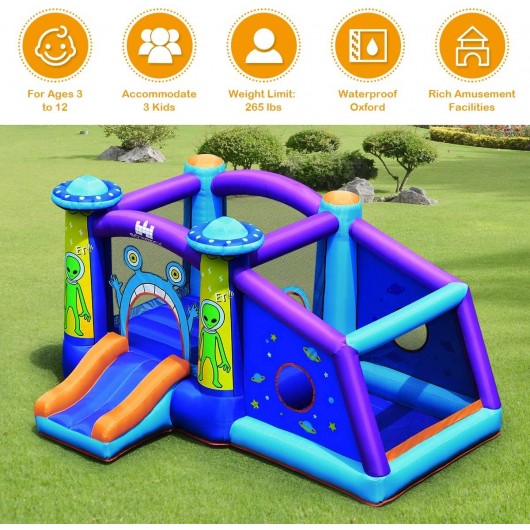 Inflatable Alien Style Kids Bouncy Castle with 480W Air Blower - Image 6