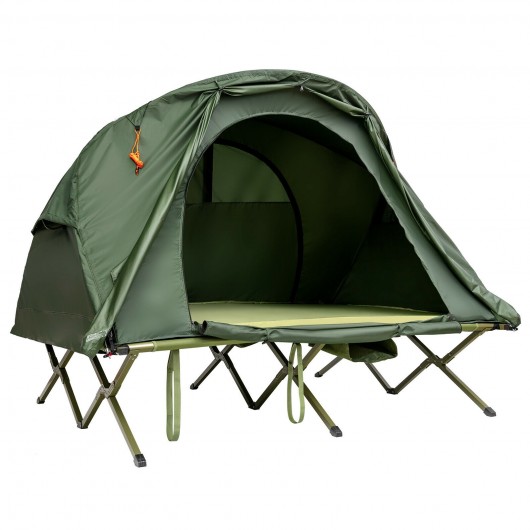 2-Person Outdoor Camping Tent with External Cover-Green - Image 4