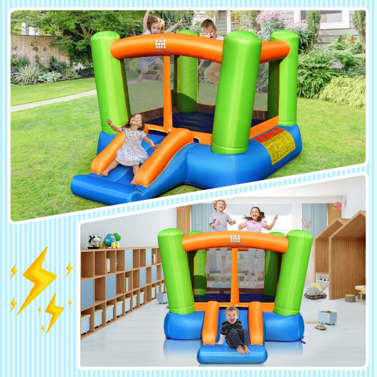 Kids Inflatable Bounce House without Blower for Indoor and Outdoor - Image 5